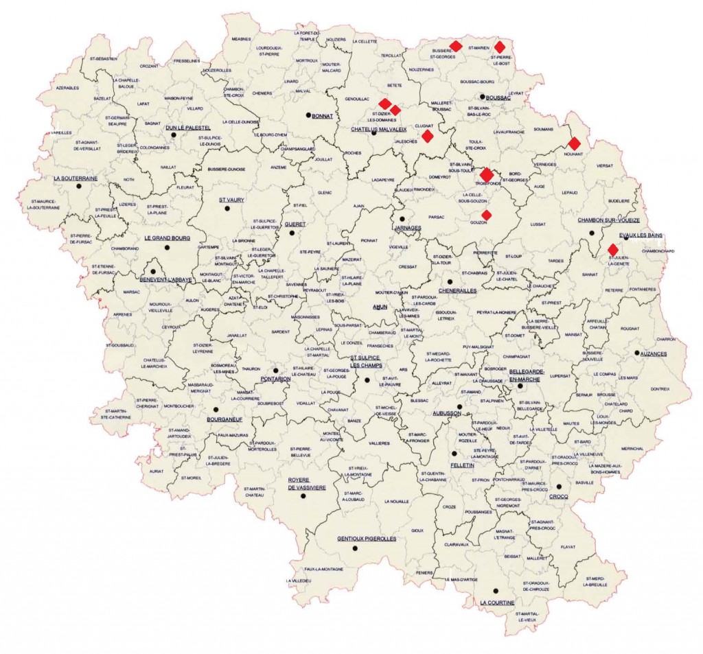 La Creuse a été confrontée à la salmonellose en 1995/1996 et 2005/2006 avec une cinquantaine de foyers par an. Nous observons actuellement une recrudescence dans le nord-est creusois et en zones limitrophes des départements voisins avec un impact dans les élevages très dépendant des mesures mises en place au début de l’apparition de la maladie.