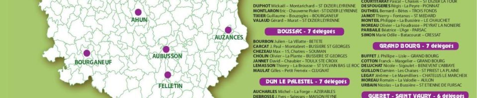 2018 Carte délégués cantonaux